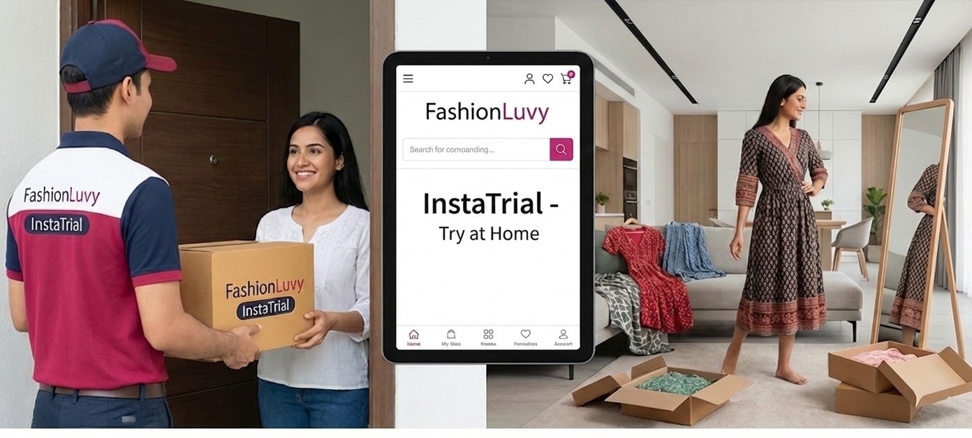 InstaTrial Try at Home While Delivery by FashionLuvy