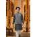 Black Printed Kurta Set with Jacket